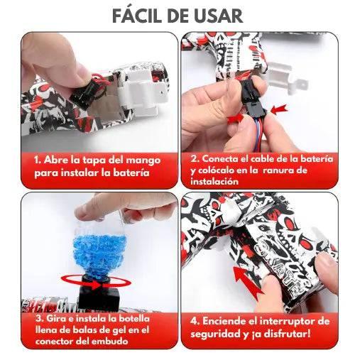 WaterGun | Pistola Hidrogel recargable - Colibri Plaza