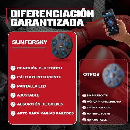 BOXFIT BEATS© - MÁQUINA DE BOXEO MUSICAL + GUANTES - Colibri Plaza