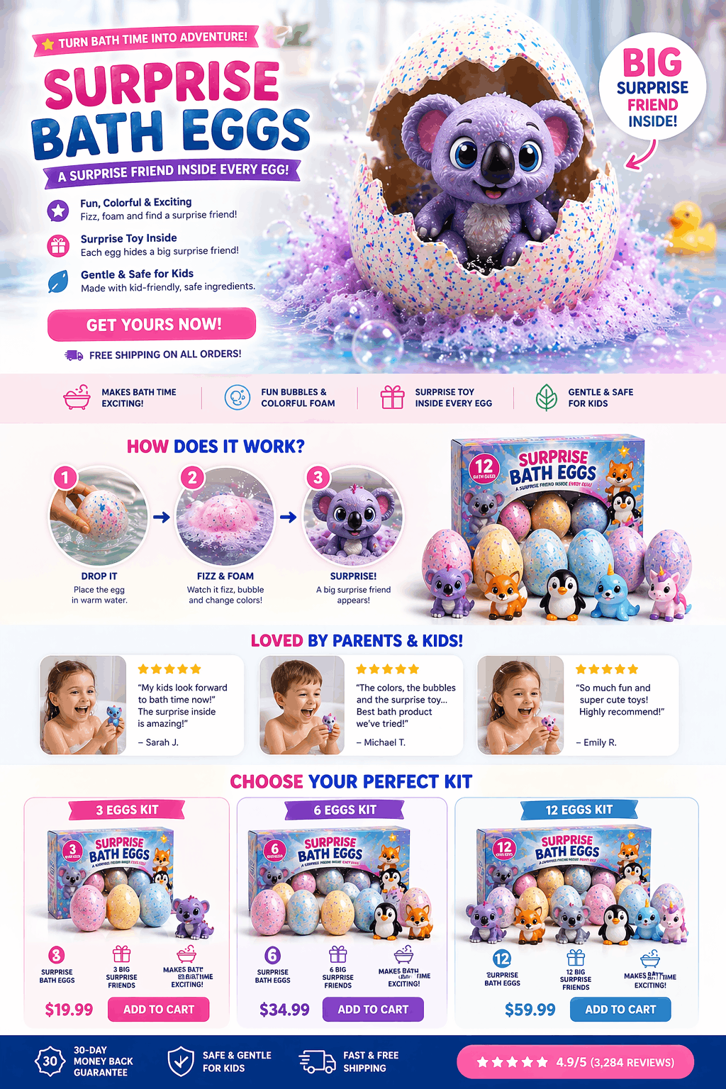 Surprise Bath Eggs™ – Make Bath Time Fun with a Hidden Surprise! 🛁🌈